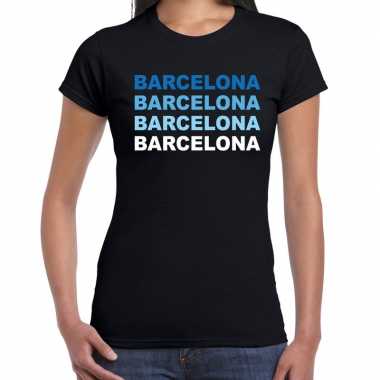 Goedkope barcelona steden shirt zwart voor dames