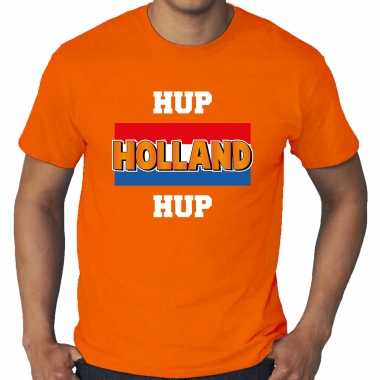 Goedkope grote maten oranje fan shirt / kleren holland hup holland hup ek/ wk voor heren