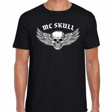Goedkope mc skull rocker t shirt zwart voor heren