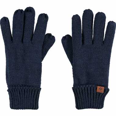 Goedkope navyblauwe handschoenen met fleece voering voor jongens/meisjes/kinderen