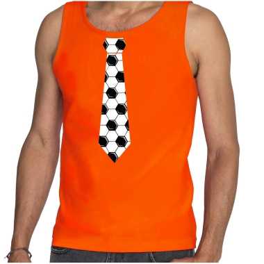 Goedkope oranje fan tanktop / kleren holland voetbal stropdas ek/ wk voor heren