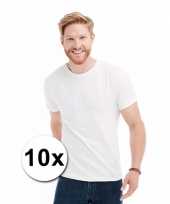 Goedkope 10 stuks voordelige witte t-shirts