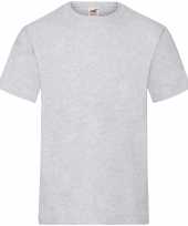 Goedkope 3 pack maat xl grijze t-shirts met ronde hals 195 gr voor heren