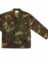 Goedkope army jas voor kinderen woodland camouflage