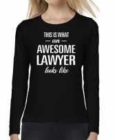 Goedkope awesome lawyer advocates cadeau shirt zwart voor dames