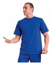 Goedkope big size t-shirt blauw 3xl