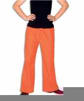 Goedkope broek in oranje kleur