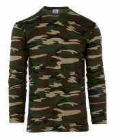 Goedkope camouflage shirt longsleeve