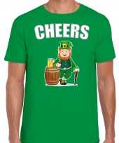 Goedkope cheers feest-shirt outfit groen voor heren st patricksday