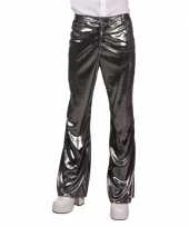 Goedkope disco broek zilver voor heren