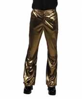 Goedkope gouden disco broek voor heren