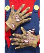 Goedkope halloween handschoenen zombie