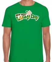 Goedkope its your lucky day feest-shirt outfit groen voor heren st patricksday