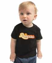 Goedkope koningsdag shirt princess voor peuter kinderen zwart
