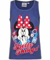 Goedkope mouwloos minnie mouse t-shirt blauw