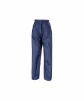 Goedkope navy blauwe regenbroeken voor volwassenen