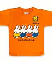 Goedkope nijntje baby t-shirt oranje