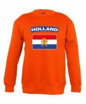 Goedkope oranje holland vlag trui jongens en meisjes