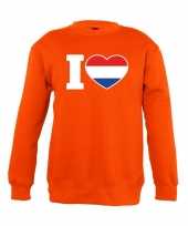 Goedkope oranje i love holland trui jongens en meisjes