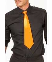 Goedkope oranje verkleed stropdassen 41 cm voor dames heren