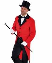 Goedkope rood circus directeur jasje inclusief hoed