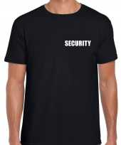 Goedkope security plus size t-shirt zwart voor heren