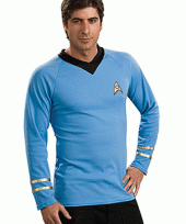 Goedkope star trek shirt blauw