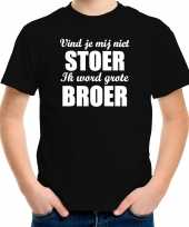 Goedkope stoer grote broer kado shirt voor jongens kinderen zwart