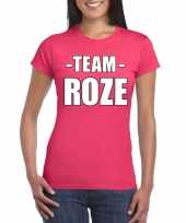 Goedkope team roze shirt dames voor sportdag