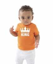Goedkope the king t-shirt oranje koningsdag baby peuter 10201524
