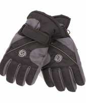 Goedkope winter handschoenen voor jongens zwart donkergrijs