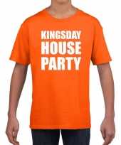 Goedkope woningsdag kingsday house party t-shirts voor thuisblijvers tijdens koningsdag oranje kinderen