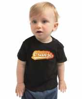 Goedkope zwart fan shirt kleren holland supporter van oranje ek wk voor baby peuters