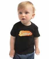 Goedkope zwart fan shirt kleren holland supporter van oranje ek wk voor babys