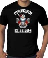 Goedkope zwart kerstshirt kerstkleren santas angels northpole voor heren grote maten