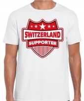 Goedkope zwitserland switzerland supporter t shirt wit voor heren