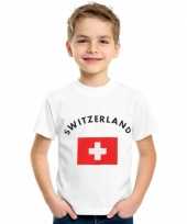 Goedkope zwitserse vlag t shirts voor kinderen